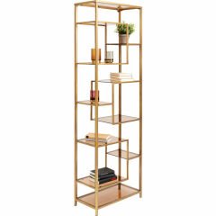 Loft Gold Çelik Duvar Rafı 60x195 cm