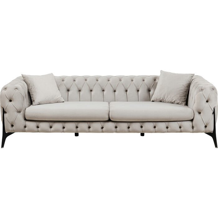 Sofa Bellissima 3-Seater Velvet Taupe Kanepe