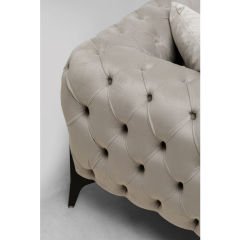 Sofa Bellissima 3-Seater Velvet Taupe Kanepe