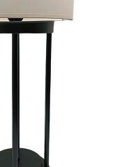 Metal Abajur 4 Ayaklı Siyah