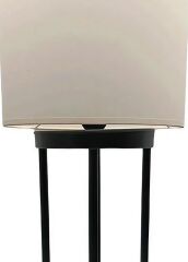 Metal Abajur 4 Ayaklı Siyah