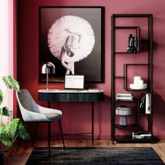Shelf Loft Siyah Çelik Duvar Rafı