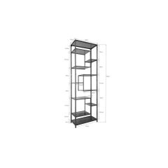 Shelf Loft Siyah Çelik Duvar Rafı