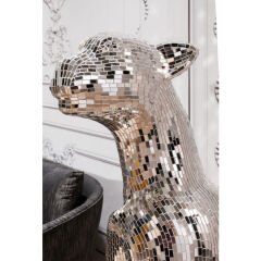 Mosaik Panther Left Büyük Dekoratif Obje