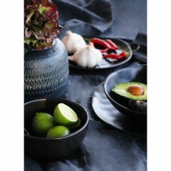 Organic Siyah Seramik Tabak 26 cm
