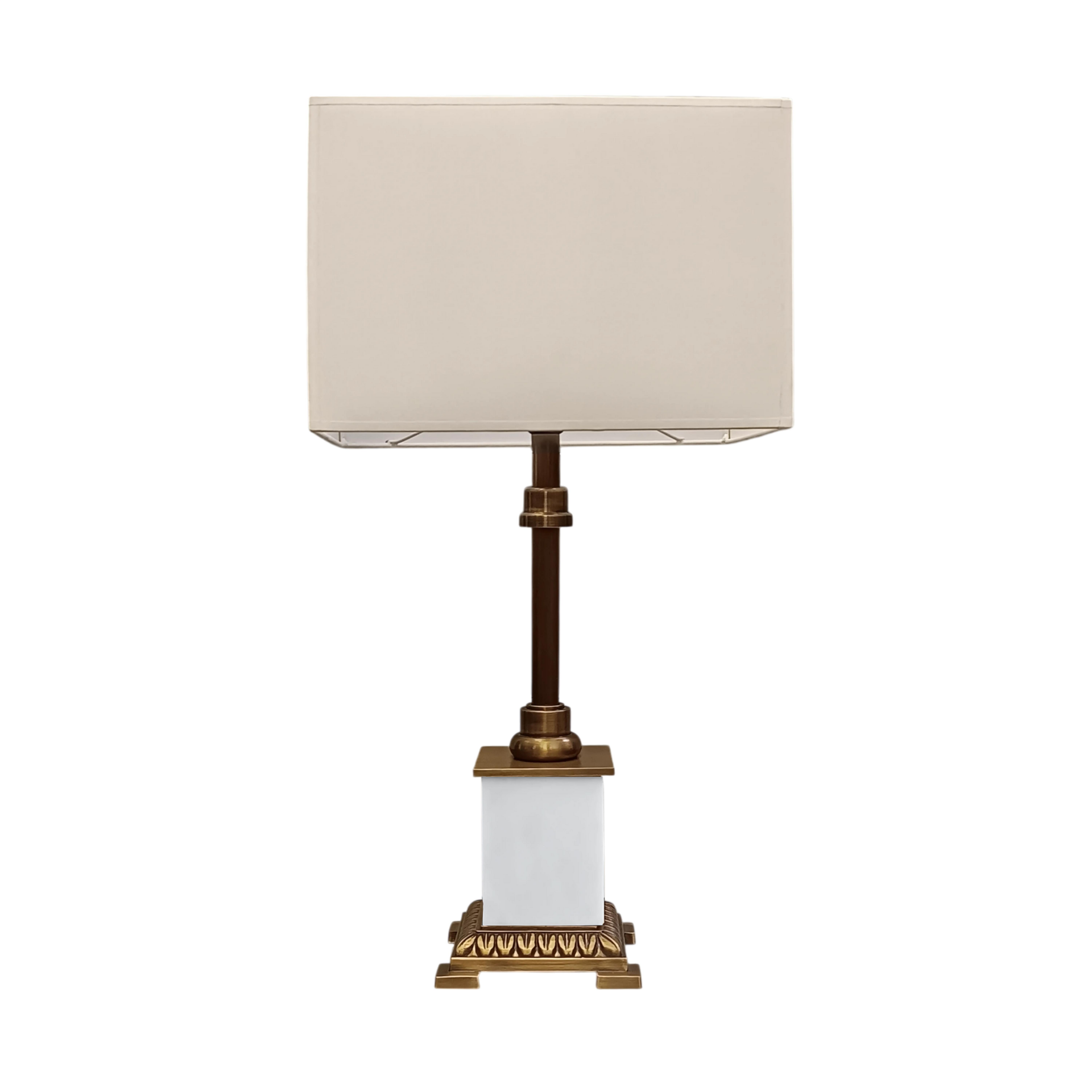 Noema Mermer Detaylı Eskitme Gold Abajur