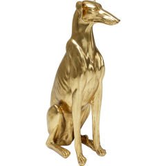 Greyhound Bruno Gold Dekoratif Obje 80cm
