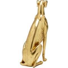 Greyhound Bruno Gold Dekoratif Obje 80cm