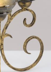 3 Kadehli Cam Şamdan