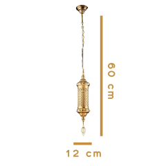 Tasarım Avize Metal Gold