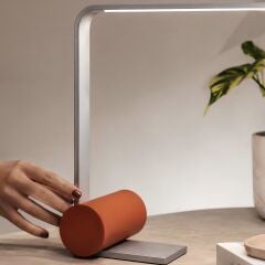 Polde Gri LED Masa Lambası