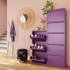 Shoe Container Caruso 3 Purple Ayakkabılık