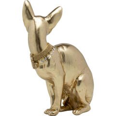 Sitting Cat Audrey Gold Dekoratif Obje 27cm