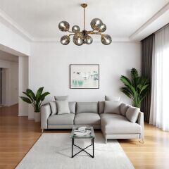 Obscara Sekiz Kollu Eskitme Avize