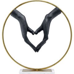 Elements Heart Hand Poliresin Dekoratif Obje