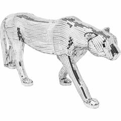 Mosaic Walking Leopard 32cm