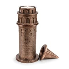 Galata Tower Bronz Dekoratif Mumluk