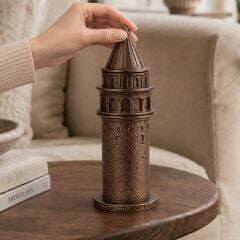 Galata Tower Bronz Dekoratif Mumluk
