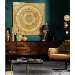 Art Circle Gold Object Resim 120x120cm
