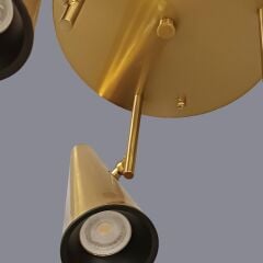 Selenora Üçlü Gold Plafonyer Avize