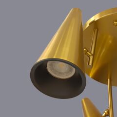 Selenora Üçlü Gold Plafonyer Avize