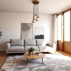 Eclissa Beşli Gold Sarkıt