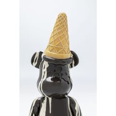 Gelato Bear Black Dekoratif Obje 40cm