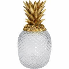 Pineapple Şeffaf Cam Dekoratif Vazo