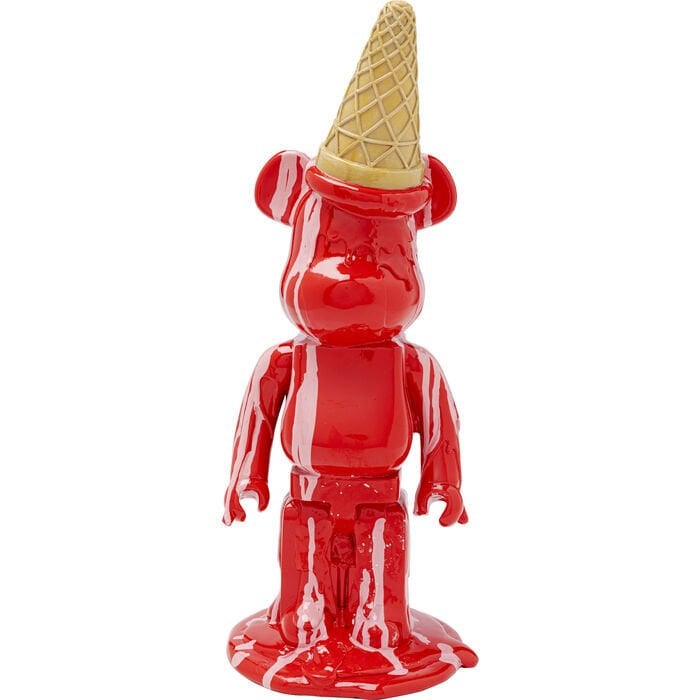 Deco Figurine Gelato Bear Red 40cm