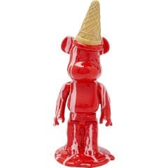 Deco Figurine Gelato Bear Red 40cm