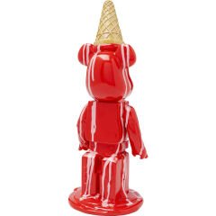 Deco Figurine Gelato Bear Red 40cm