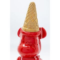 Deco Figurine Gelato Bear Red 40cm