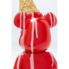 Deco Figurine Gelato Bear Red 40cm