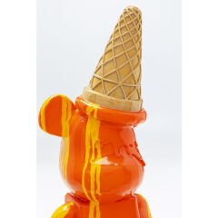 Gelato Bear Orange Dekoratif Obje 40cm