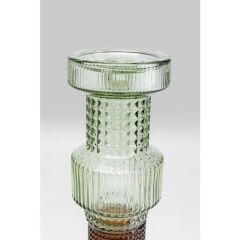 Marvelous Duo Yeşil Kahverengi Cam Mumluk