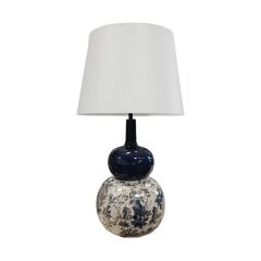 Motifli Büyük Polyester Abajur