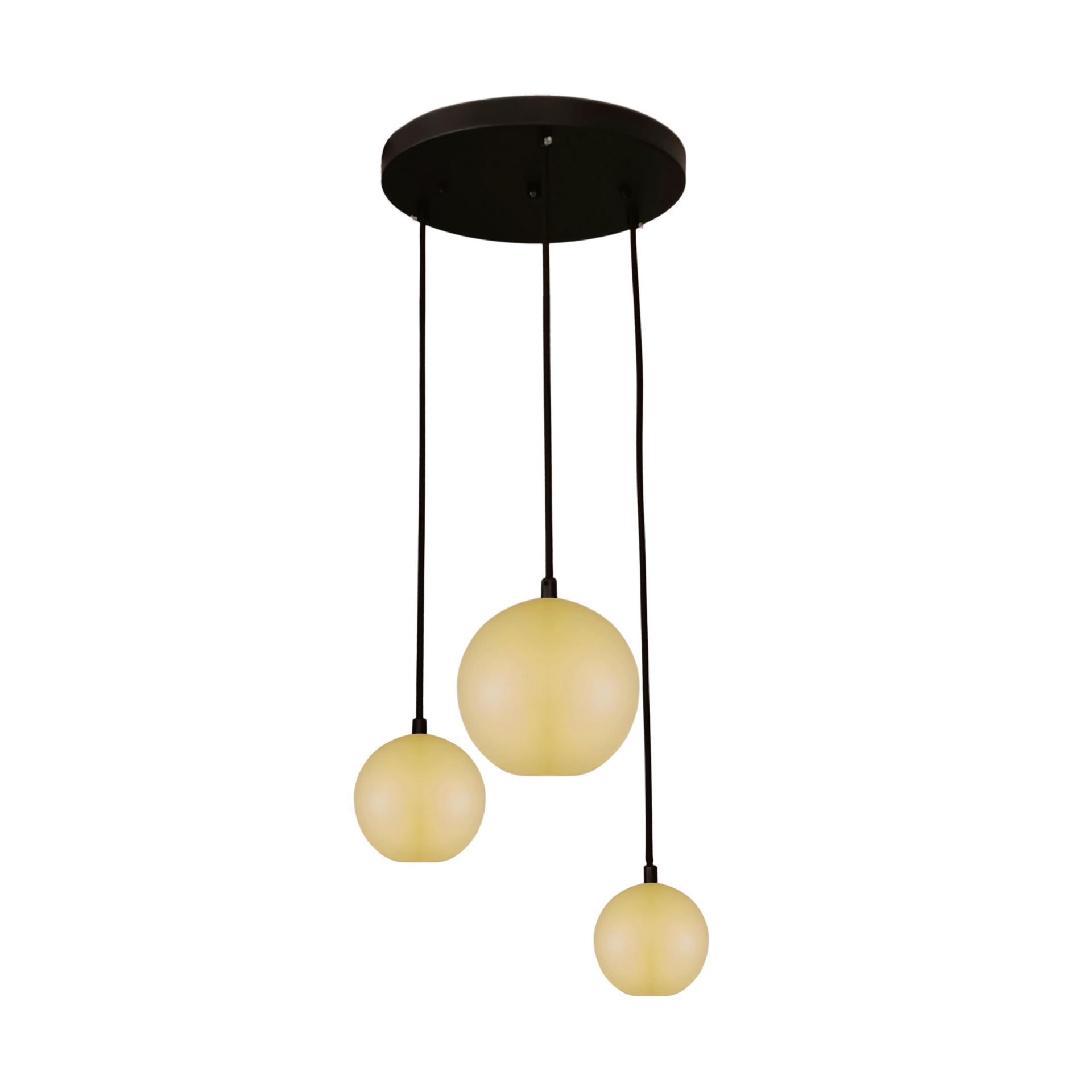 Avleo Glop Siyah Krem Sarkıt Avize