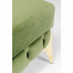 Bellissima Velvet Green Masif Tabure