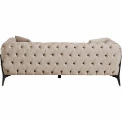 Sofa Bellissima 2-Seater Velvet Taupe Kanepe