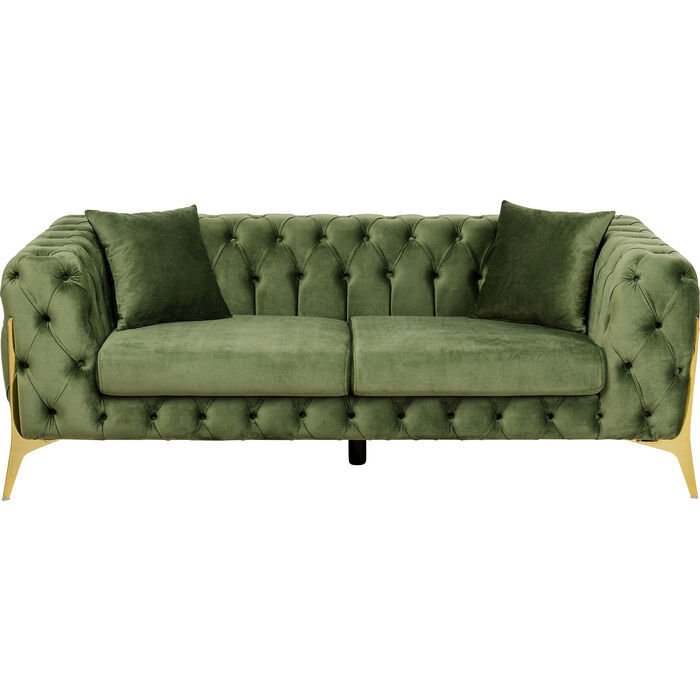 Sofa Bellissima 2-Seater Velvet Green Kanepe