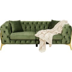 Sofa Bellissima 2-Seater Velvet Green Kanepe