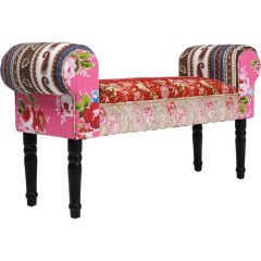 Wing Patchwork Kırmızı Bench