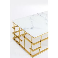 Rome Gold Çelik Orta Sehpa