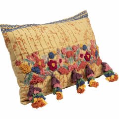 Textured Tassels Pamuklu Kırlent 50x35 cm