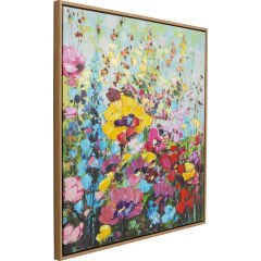 Flowery Meadow Çerçeveli Resim 100x100cm