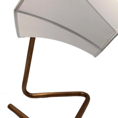 Geometrik Tasarım Abajur Metal Ayaklı Gold