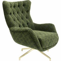 Swivel Armchair Bellini Green Berjer