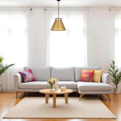 Harit Hasır Sarı Sarkıt Avize