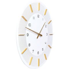 Lio Beyaz Duvar Saati 60cm