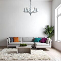 Nuvia Dokuz Kollu Krom Avize